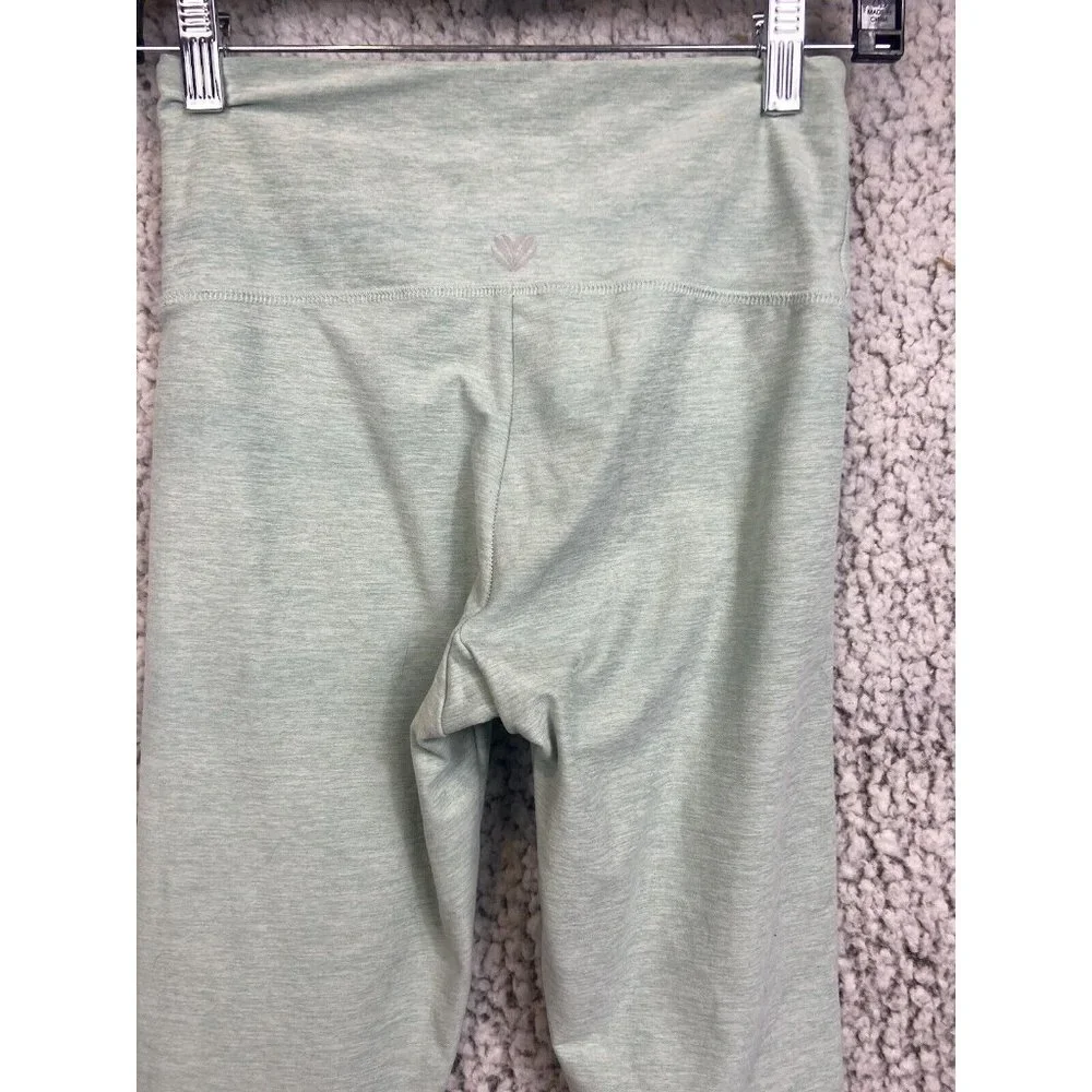 Light green leggings two tone top accent women's size Small - Picture 7 of 9